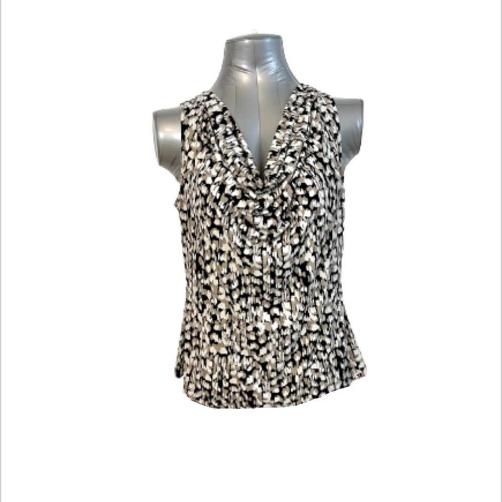 Calvin Klein Large Cowl Neck Print top